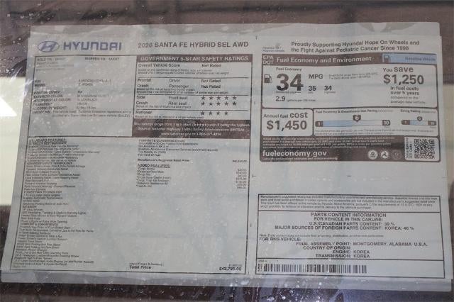 2026 Hyundai SANTA FE Hybrid SEL AWD