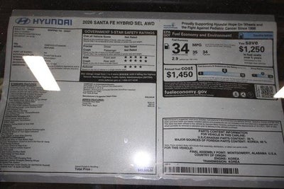 2026 Hyundai SANTA FE Hybrid SEL AWD