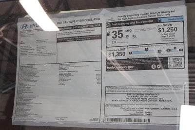2027 Hyundai SANTA FE Hybrid SEL AWD