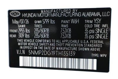 2026 Hyundai SANTA FE Hybrid SEL AWD
