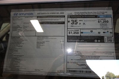 2027 Hyundai SANTA FE Hybrid SEL AWD