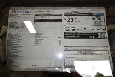 2027 Hyundai SANTA FE SEL AWD