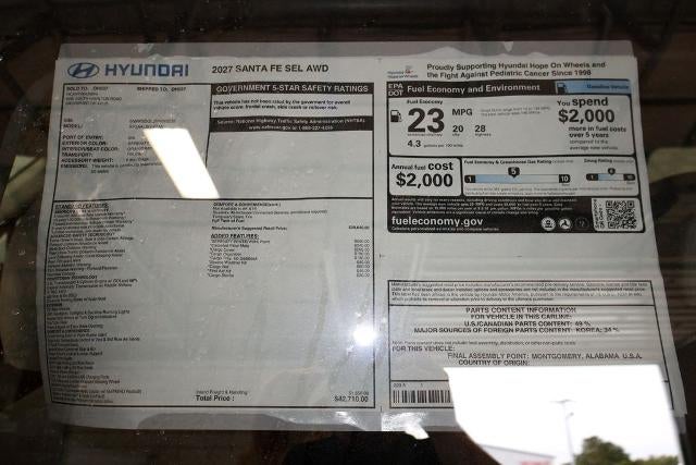2027 Hyundai SANTA FE SEL AWD