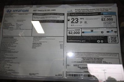2027 Hyundai SANTA FE SEL AWD
