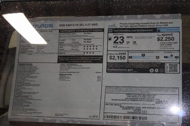 2026 Hyundai SANTA FE SEL AWD