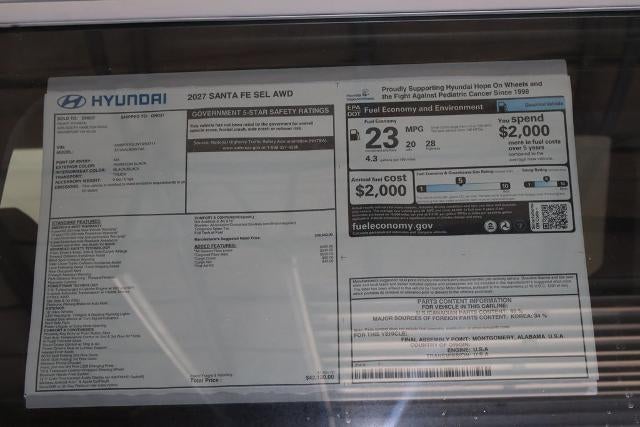 2027 Hyundai SANTA FE SEL AWD