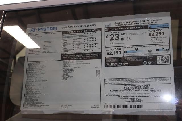 2026 Hyundai SANTA FE SEL AWD
