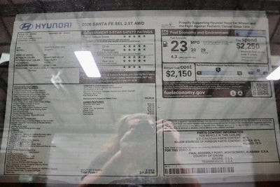2026 Hyundai SANTA FE SEL AWD