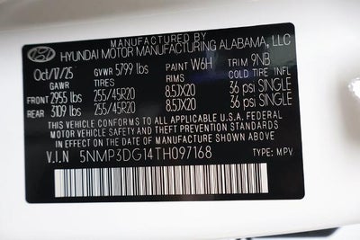 2026 Hyundai SANTA FE Hybrid Limited AWD