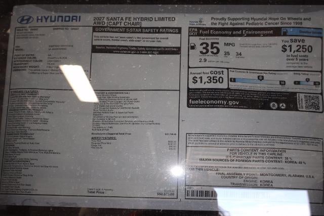 2027 Hyundai SANTA FE HYBRID Limited 6P AWD