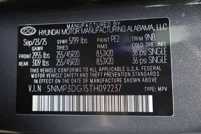 2026 Hyundai SANTA FE Hybrid Limited AWD