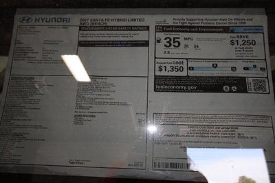 2027 Hyundai SANTA FE HYBRID Limited 7P AWD
