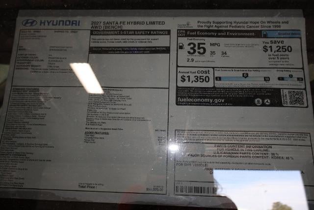 2027 Hyundai SANTA FE HYBRID Limited 7P AWD