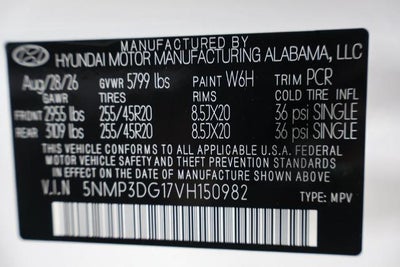 2027 Hyundai SANTA FE Hybrid Limited 6P AWD