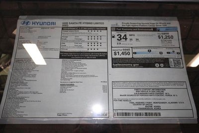 2026 Hyundai SANTA FE Hybrid Limited 6P AWD