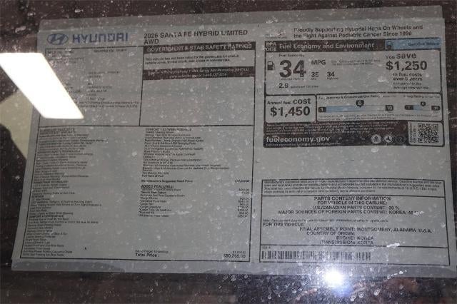 2026 Hyundai SANTA FE Hybrid Limited AWD