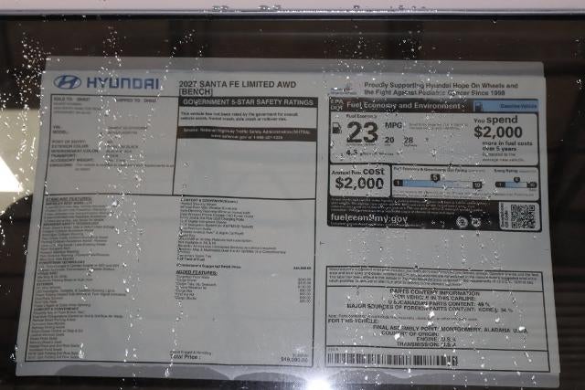 2027 Hyundai SANTA FE Limited 7P AWD