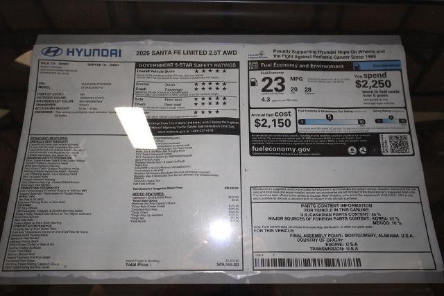 2026 Hyundai SANTA FE Limited 7P AWD