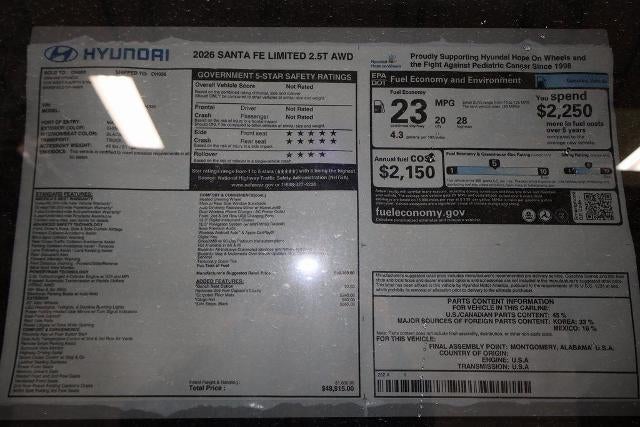 2026 Hyundai SANTA FE Limited AWD