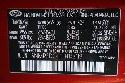 2026 Hyundai SANTA FE Hybrid Calligraphy AWD