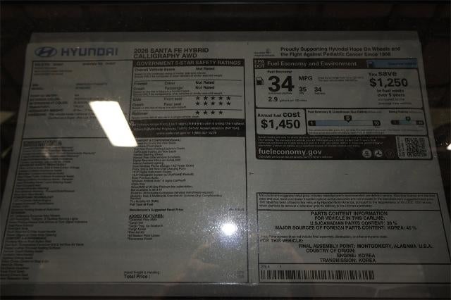 2026 Hyundai SANTA FE Hybrid Calligraphy AWD