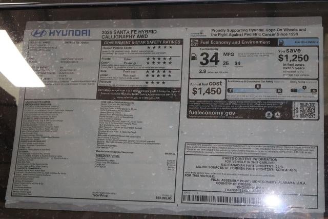 2026 Hyundai SANTA FE Hybrid Calligraphy AWD