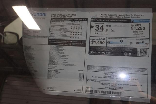 2026 Hyundai SANTA FE Hybrid Calligraphy AWD