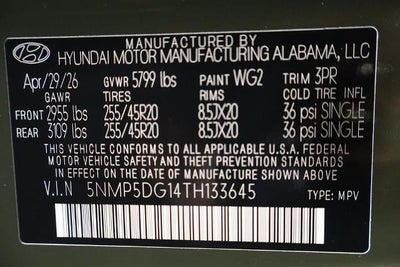 2026 Hyundai SANTA FE Hybrid Calligraphy AWD