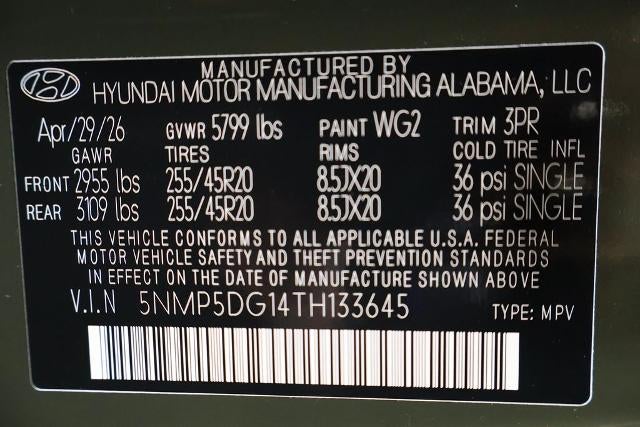 2026 Hyundai SANTA FE Hybrid Calligraphy AWD