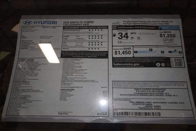 2026 Hyundai SANTA FE Hybrid Calligraphy AWD