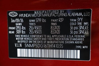 2026 Hyundai SANTA FE Hybrid Calligraphy AWD