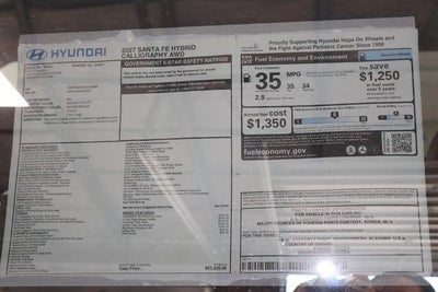 2027 Hyundai SANTA FE Hybrid Calligraphy AWD