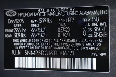 2026 Hyundai SANTA FE Hybrid Calligraphy AWD