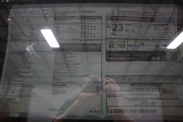 2026 Hyundai SANTA FE Calligraphy AWD