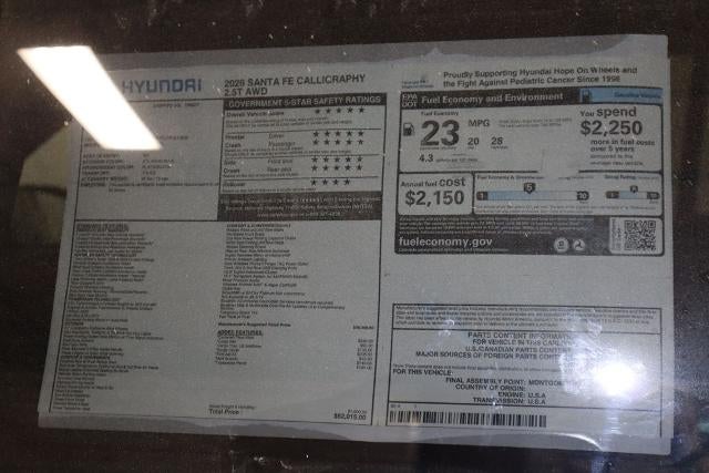 2026 Hyundai SANTA FE Calligraphy AWD