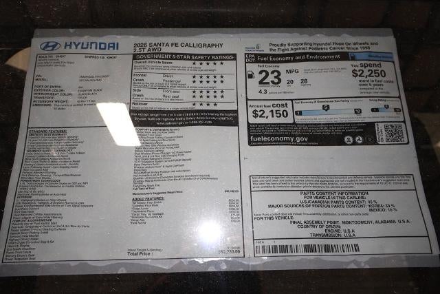 2026 Hyundai SANTA FE Calligraphy AWD
