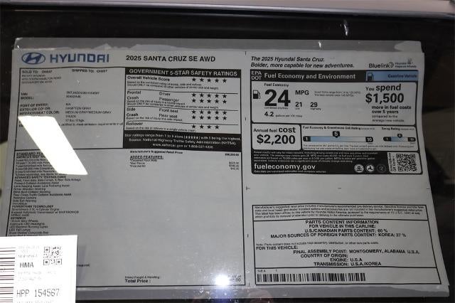 2025 Hyundai SANTA CRUZ SE AWD