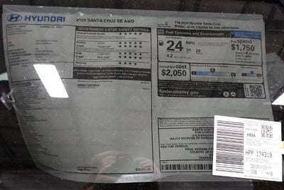 2026 Hyundai SANTA CRUZ SE AWD