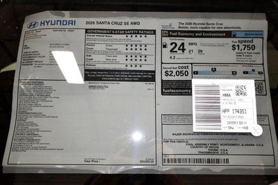 2026 Hyundai SANTA CRUZ SE AWD