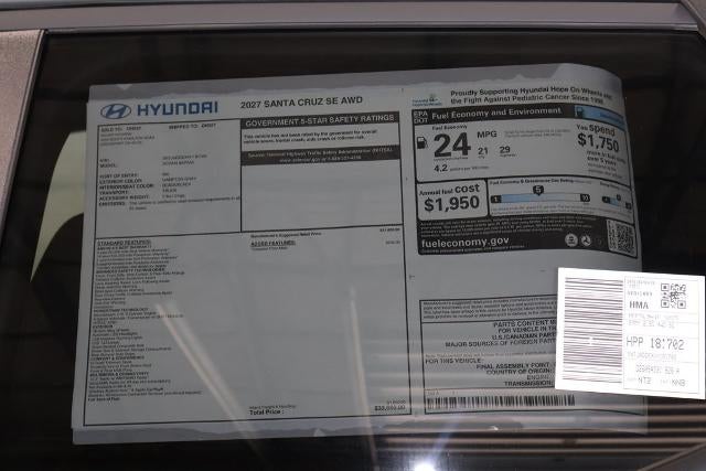 2027 Hyundai SANTA CRUZ SE AWD