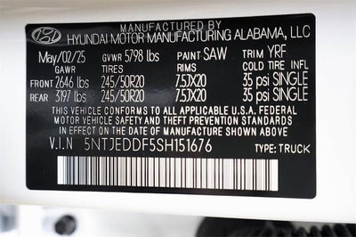 2025 Hyundai SANTA CRUZ Limited AWD