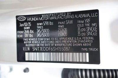 2025 Hyundai SANTA CRUZ Limited AWD