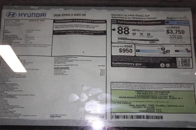 2026 Hyundai IONIQ 9 SE AWD