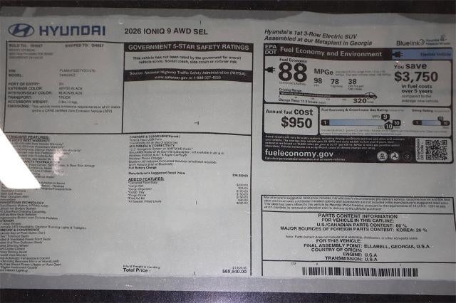2026 Hyundai IONIQ 9 SEL AWD