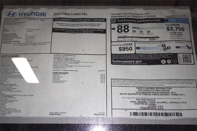2026 Hyundai IONIQ 9 SEL AWD