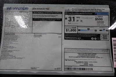 2026 Hyundai KONA SE FWD