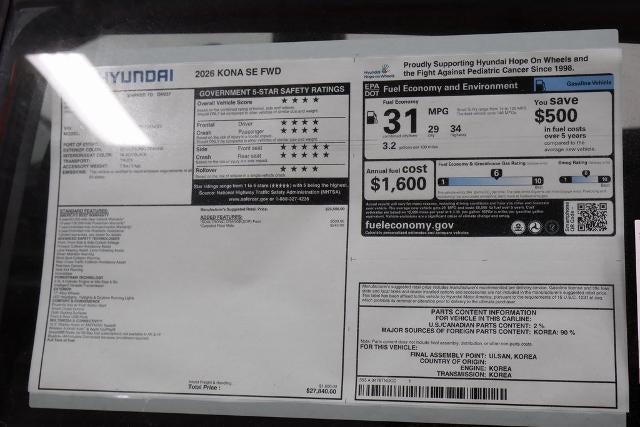 2026 Hyundai KONA SE FWD