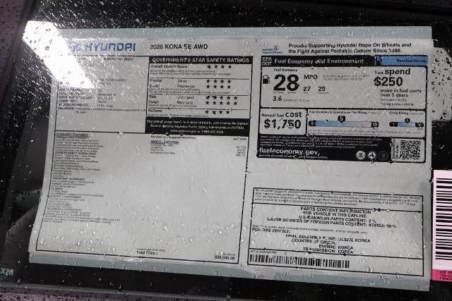 2026 Hyundai KONA SE AWD