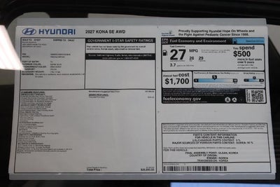 2027 Hyundai KONA SE AWD