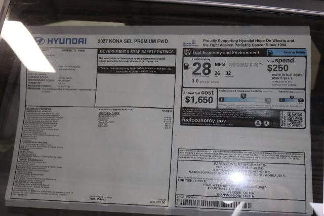 2027 Hyundai KONA SEL Premium FWD